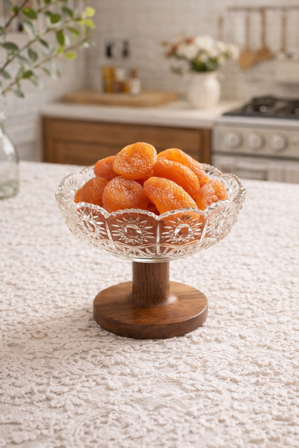 Elegant Glass Pedestal Bowl
