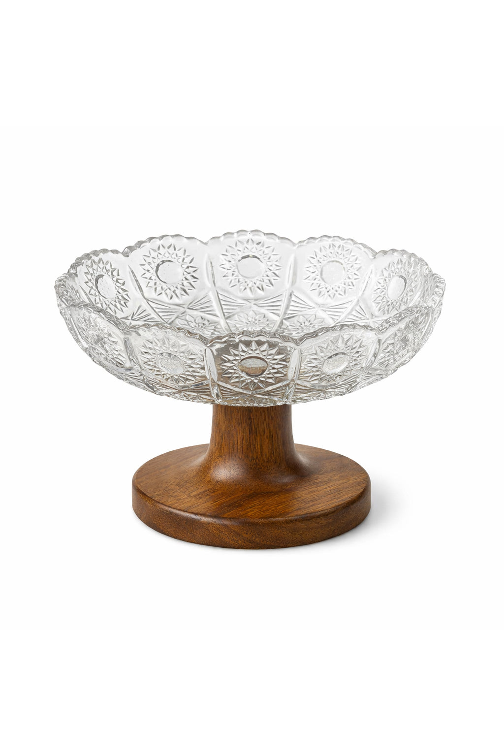 Elegant Glass Pedestal Bowl