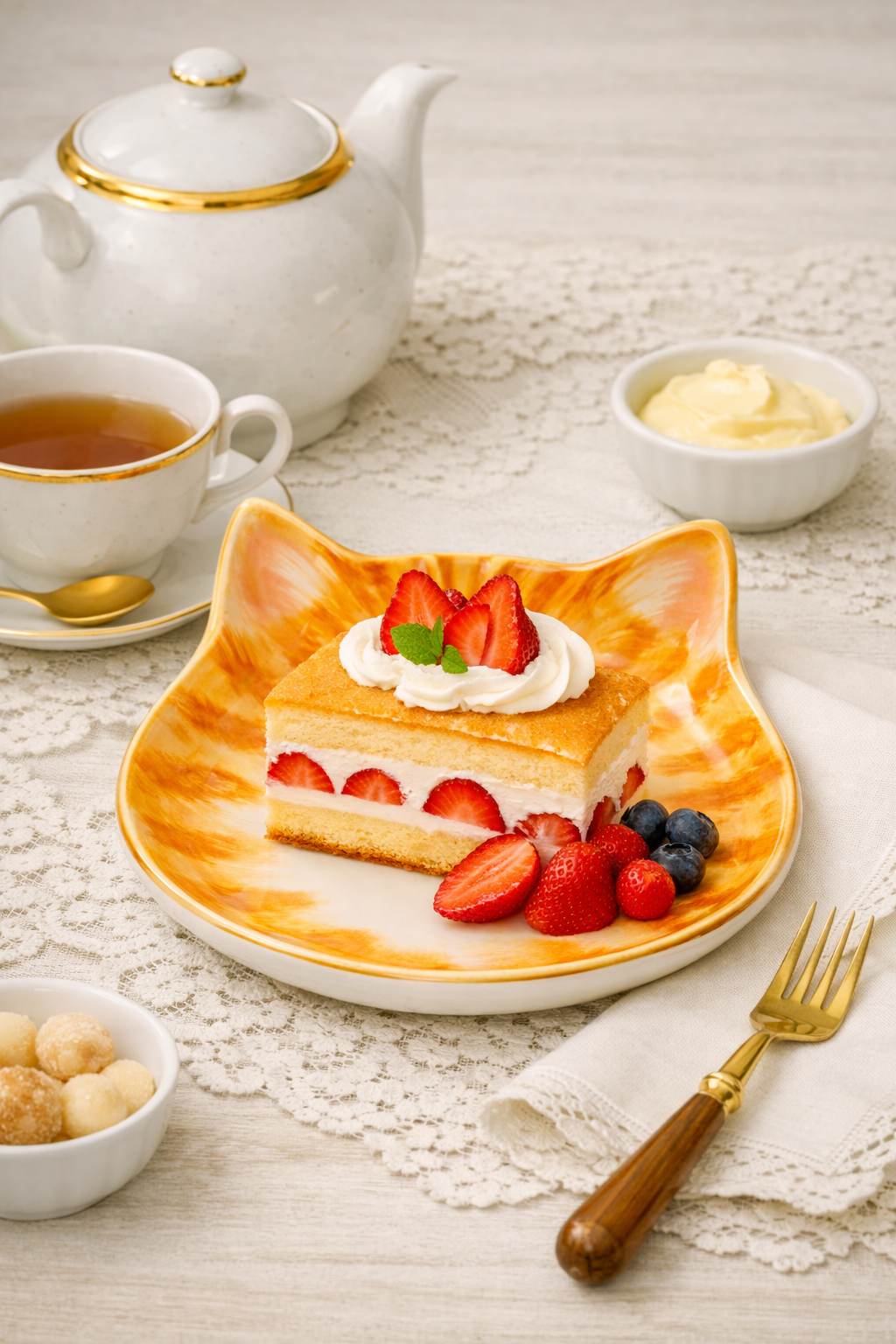 Cat Series ✧ Orange Tabby Cat Ceramic Plate